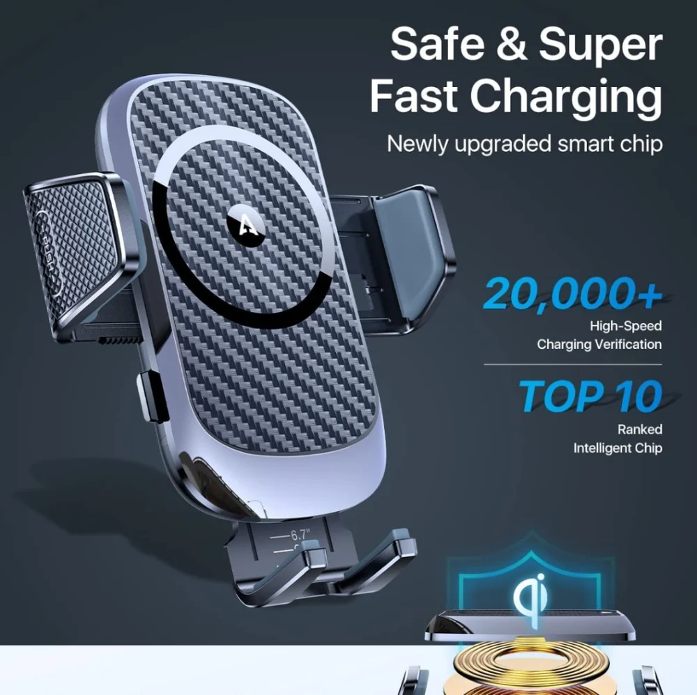 🆕NWT Cellphone Car Mount - Wireless Charger